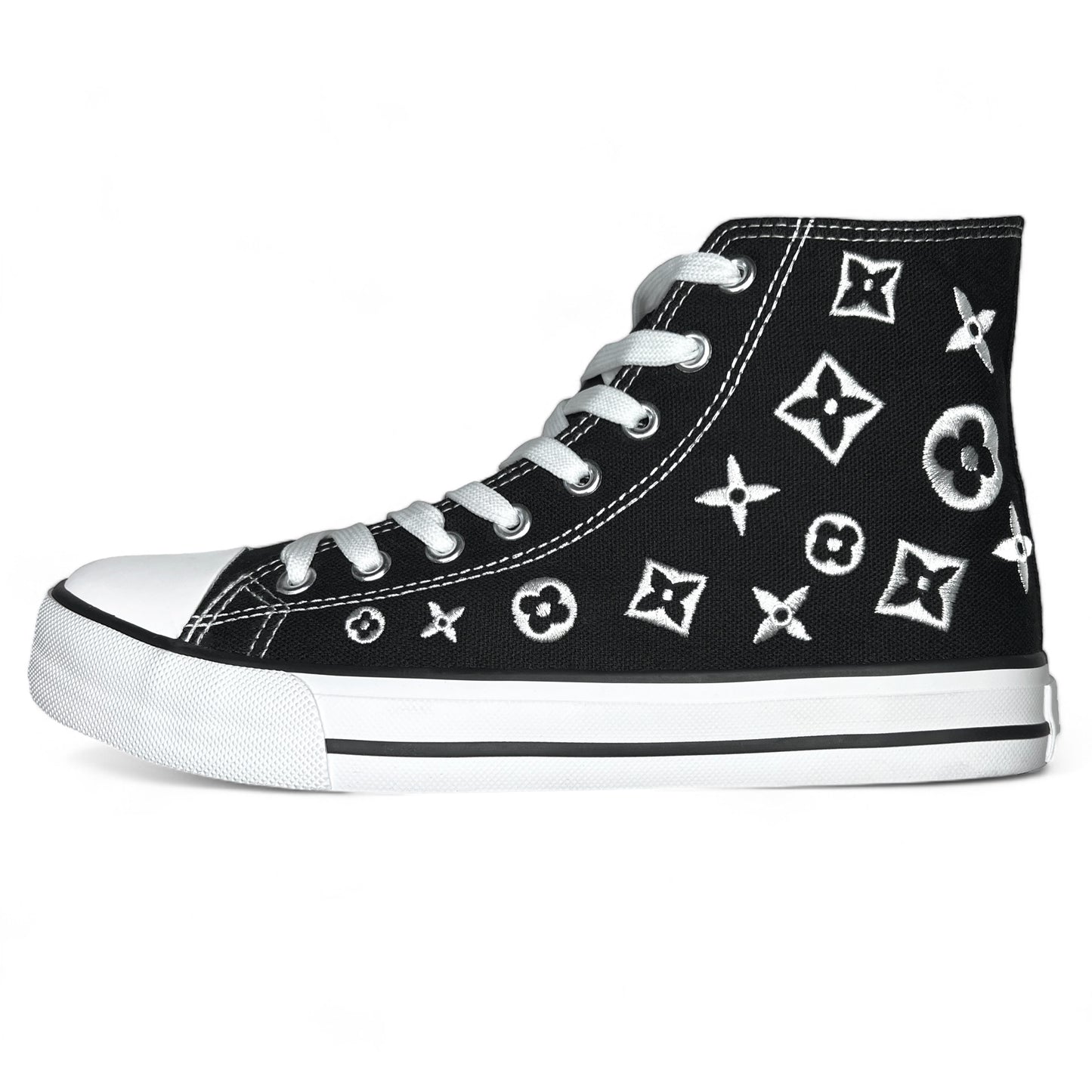 Embroidered Monogram High Tops