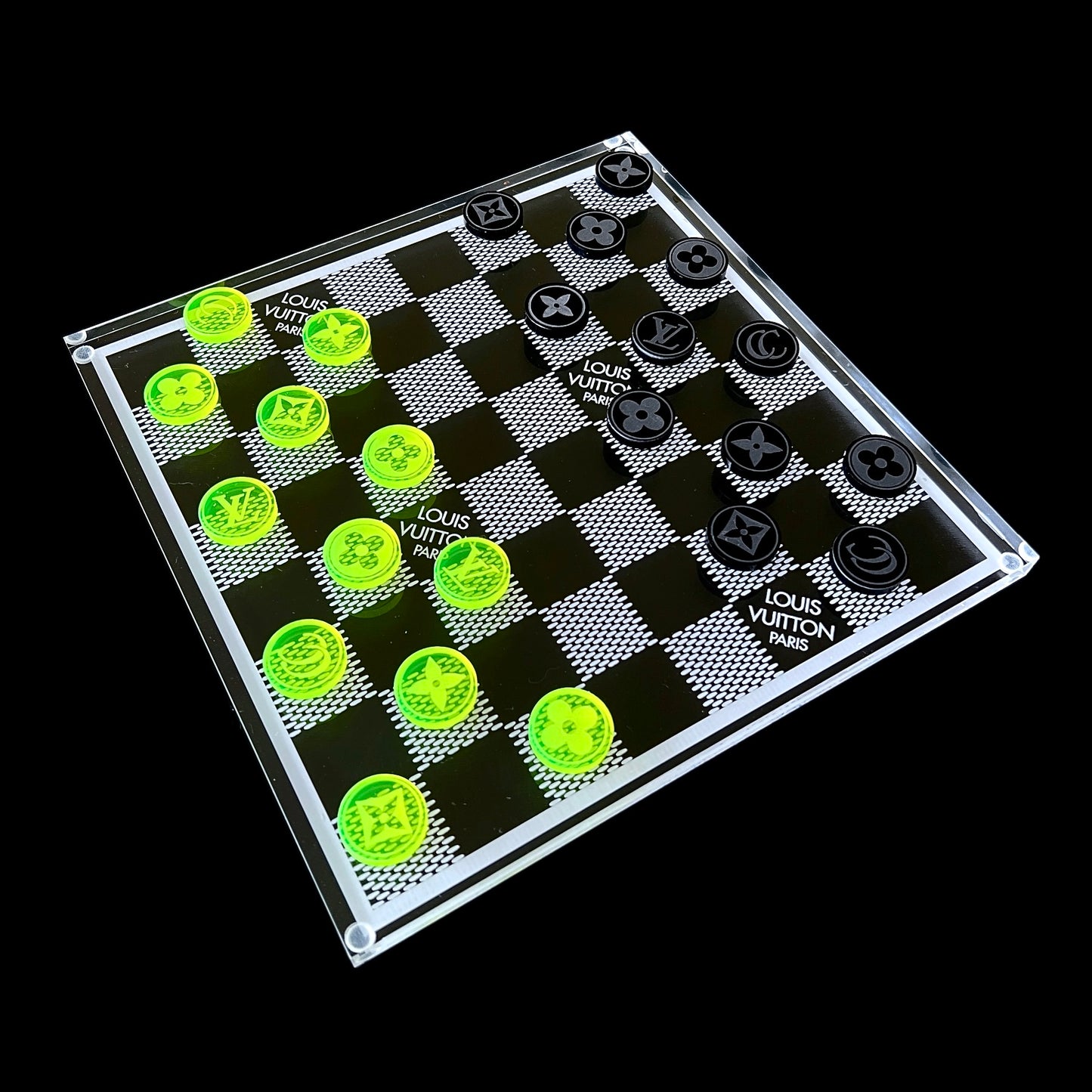 Clear Acrylic Checkers