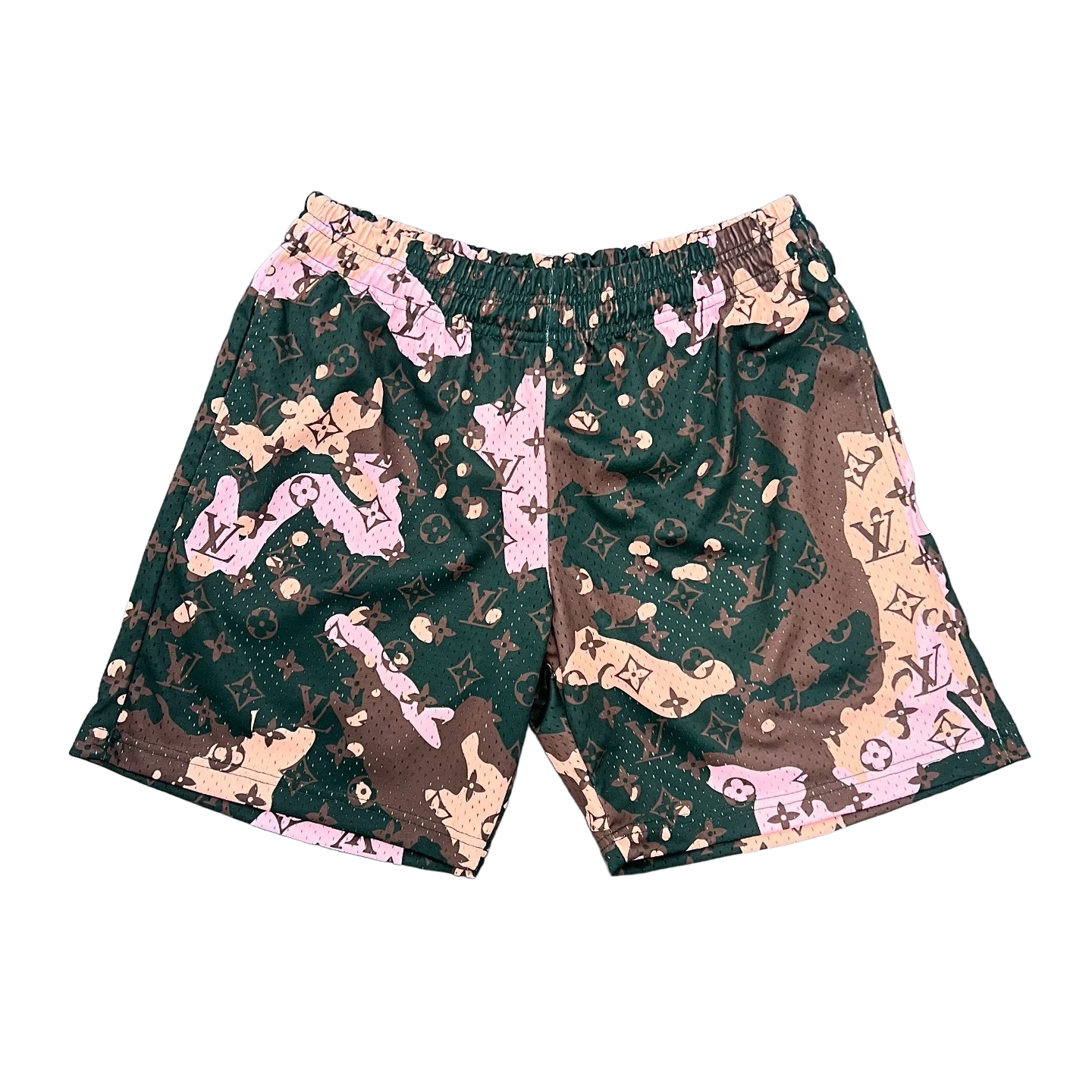 Forest Green Mesh Shorts