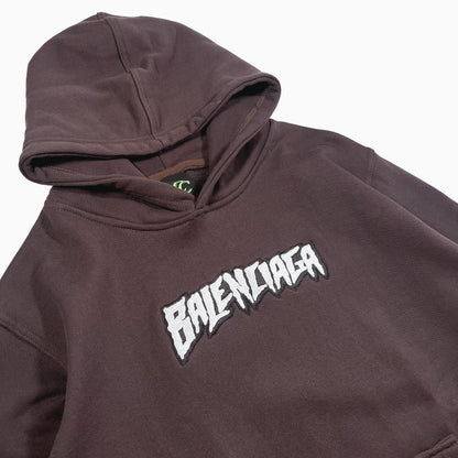 Brown Balenciaga x Fucking Awesome Hoodie