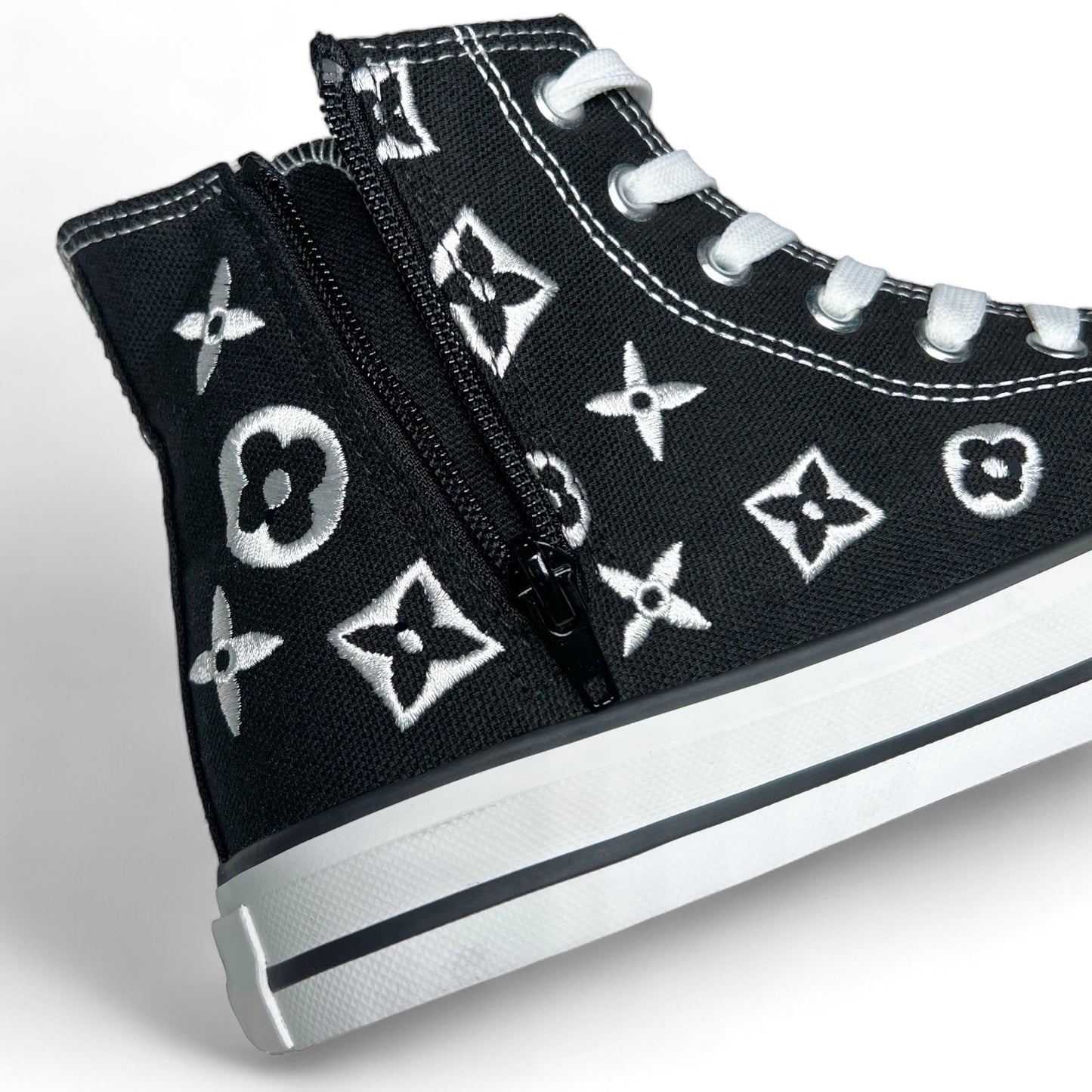 Embroidered Monogram High Tops