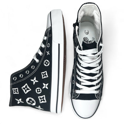 Embroidered Monogram High Tops