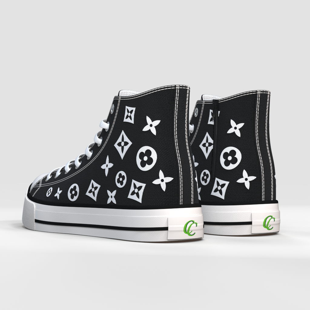 Embroidered Monogram High Tops