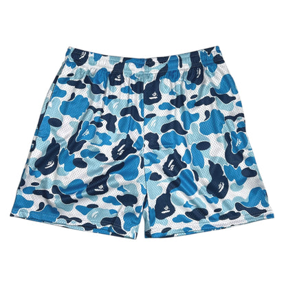 Blue Bape Camo Shorts (Size L)