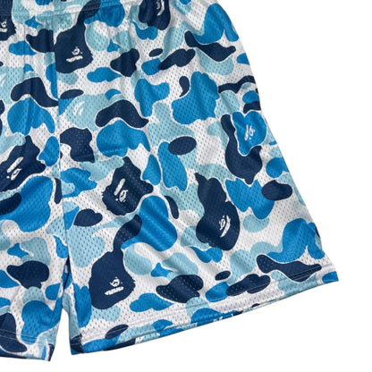 Blue Bape Camo Shorts (Size L)