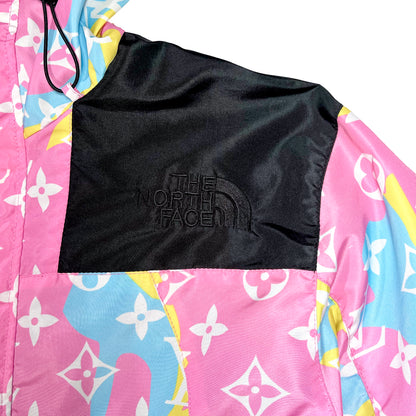 Pink Cotton Candy Camo LV x TNF windbreaker (Size M)